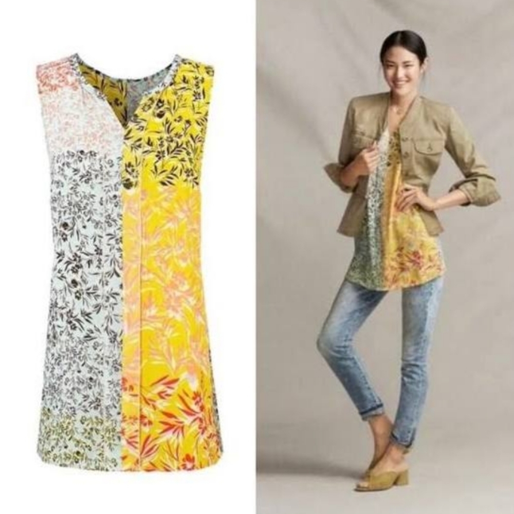 Cabi 5547 Golden Glow Floral Blouse, Sz.M